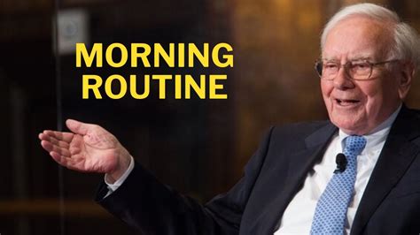 warren buffett morning routine.